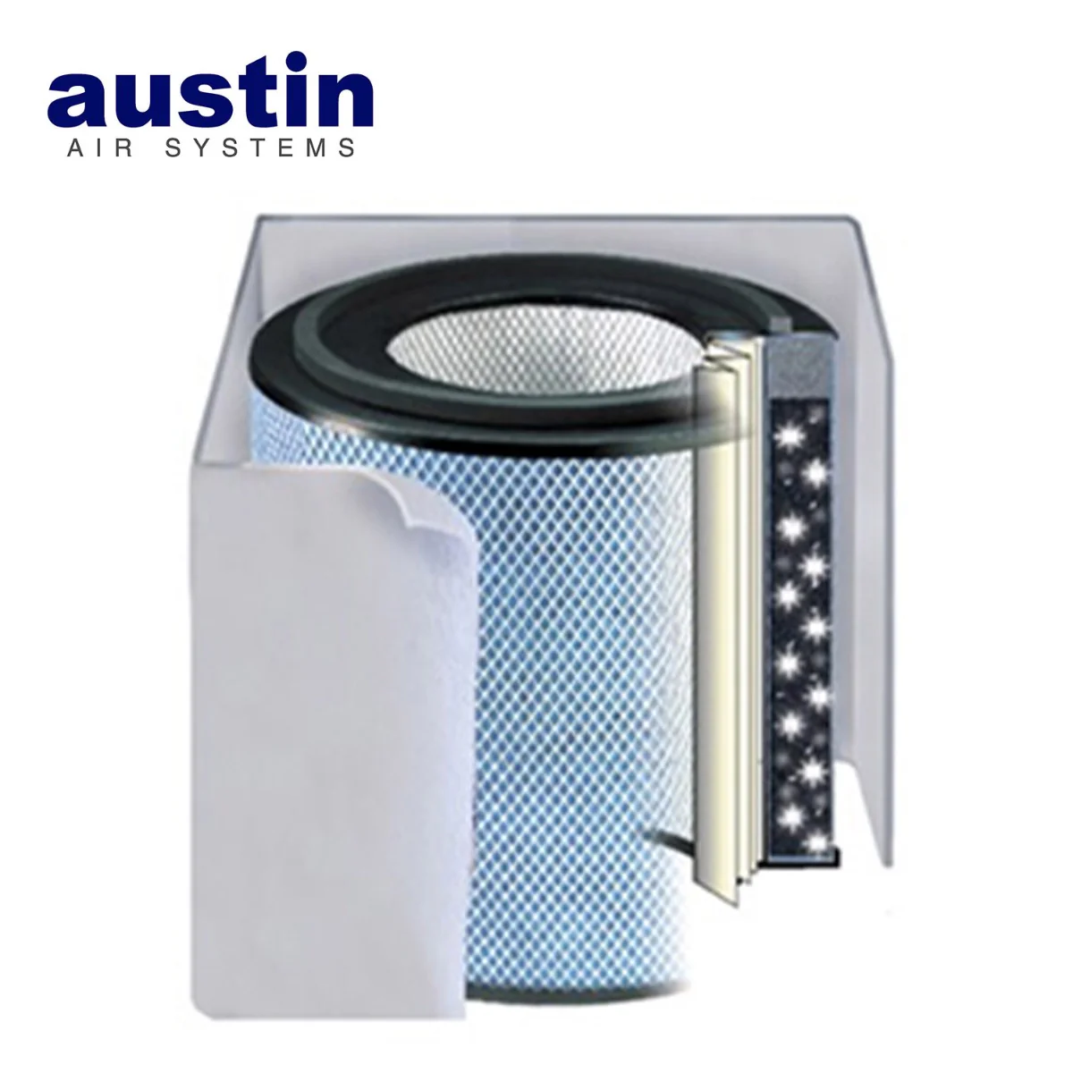 Austin Air Healthmate FR410B Replacement Air Purifier Filter (White) - Image 2