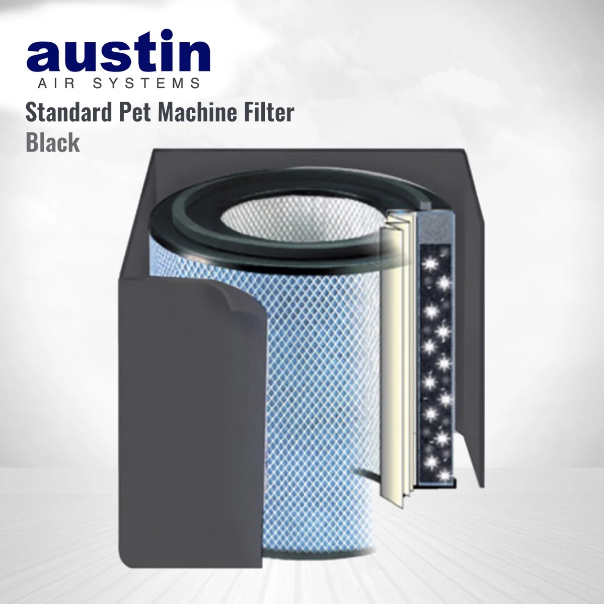 Austin Air Standard FR410A Pet Machine Replacement Air Purifier Filter (Black) - Image 3