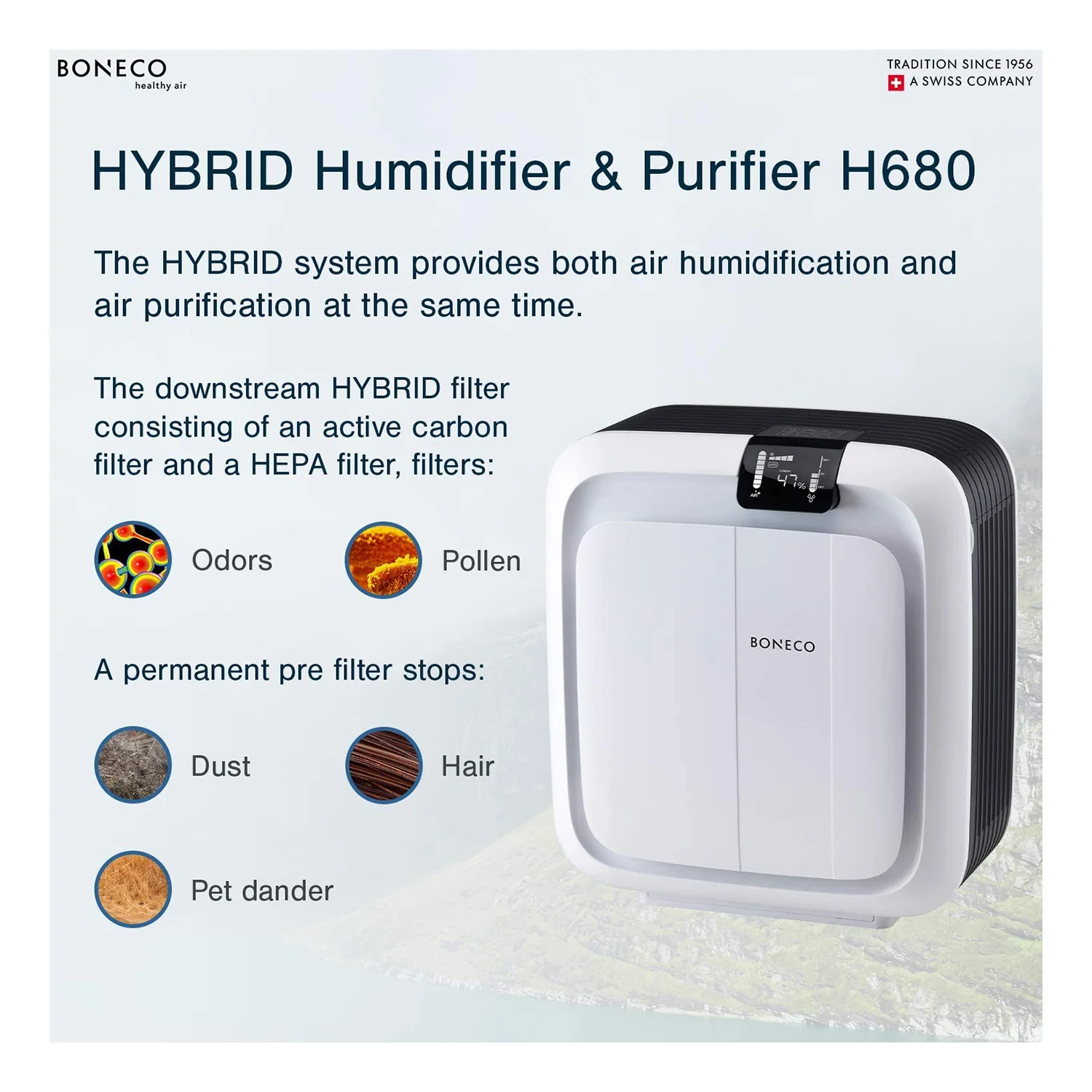 Boneco Hybrid Humidifier & HEPA Air Purifier H680 - Image 4