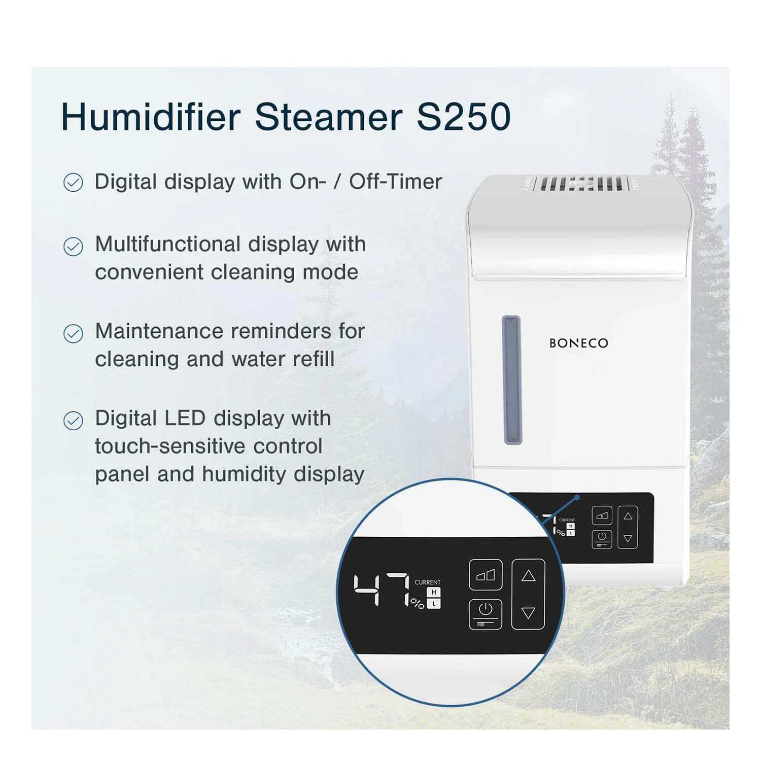 BONECO - S250 Digital 3-in-1 Steam Humidifier - Image 5