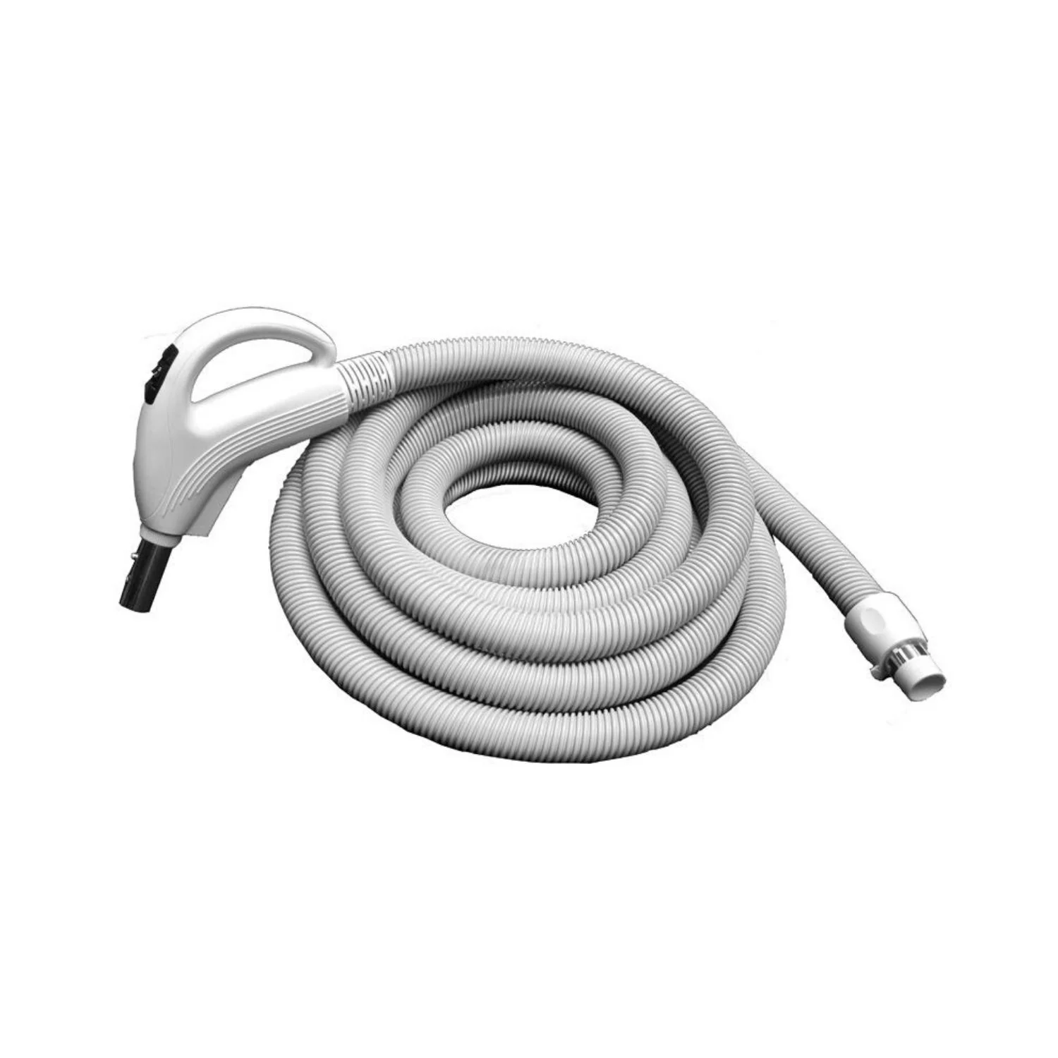 Central Vacuum Low Voltage Hose- 30 Foot- Fits Button Lock and Friction Fit - Image 5