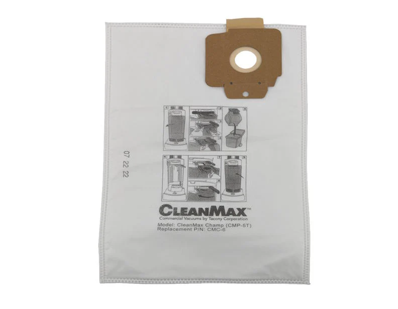 CleanMax Champ CMC-6 HEPA Media Bags - 6 Pack