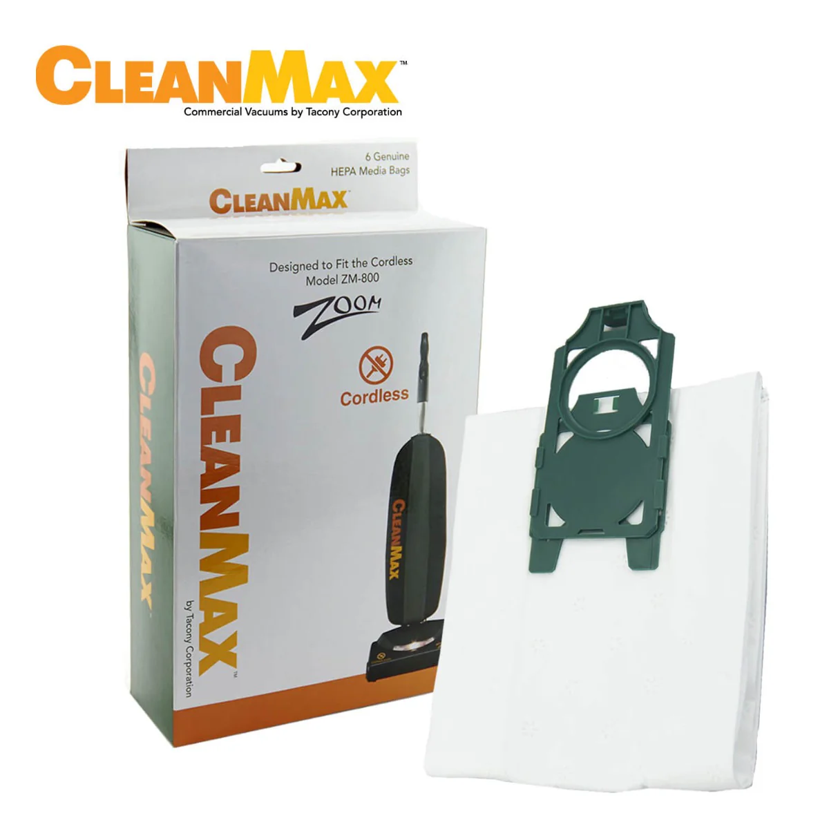 CleanMax HEPA ZM-800 Bags (CLH-6) - 6 Pack - Image 2