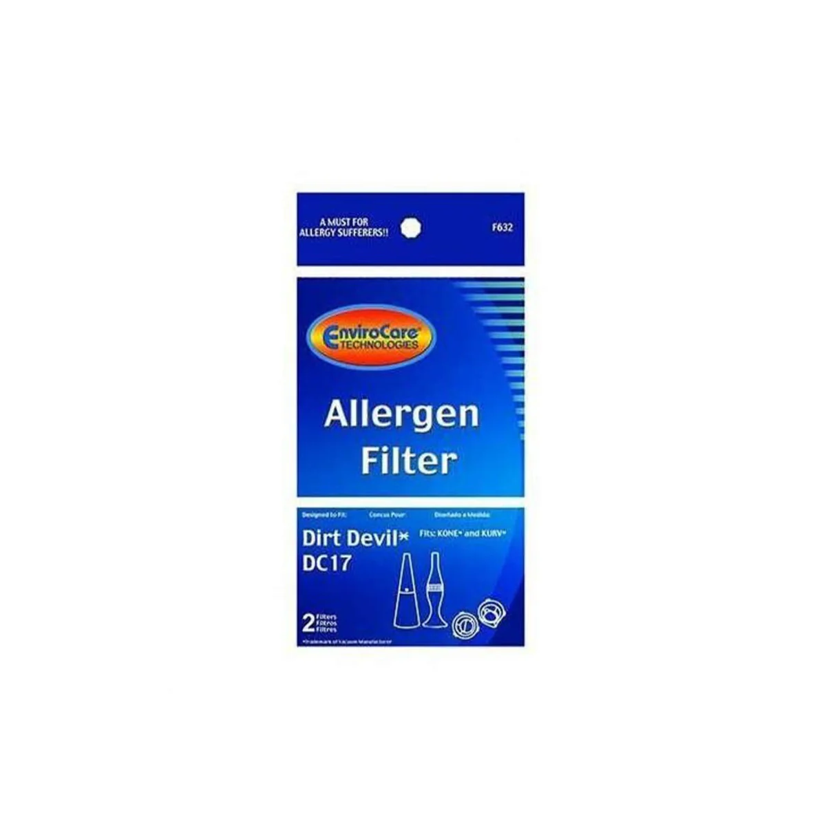 Dirt Devil F17 Filter by EnviroCare – 2 Pack - Image 2
