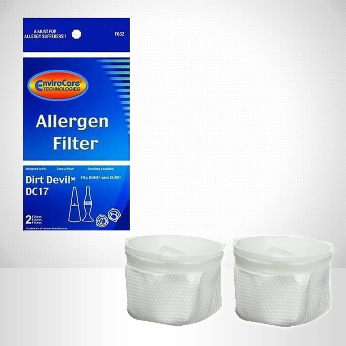Dirt Devil F17 Filter by EnviroCare – 2 Pack - Image 3