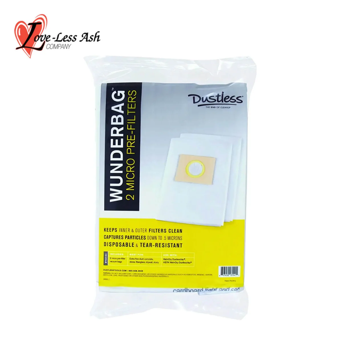 Dustless 12-18 Gal Wunderbag Micro Pre-Filter - 2 Pack - Image 2