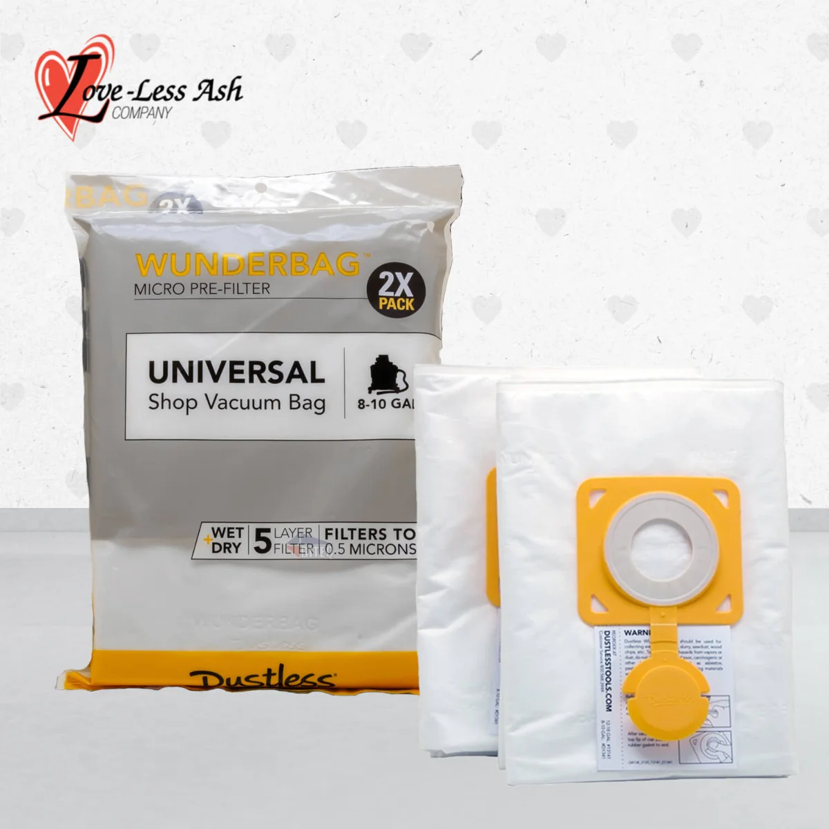 Dustless 8-10 Gal Wunderbag Micro Pre-Filter - 2 Pack - Image 3