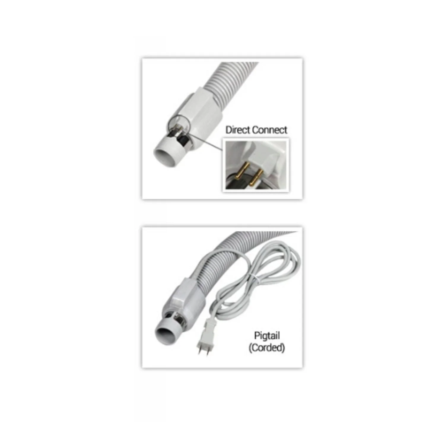 Central Vacuum Electric Hose- 30 Foot Direct Connect- Fits Button Lock and Friction Fit - Image 4