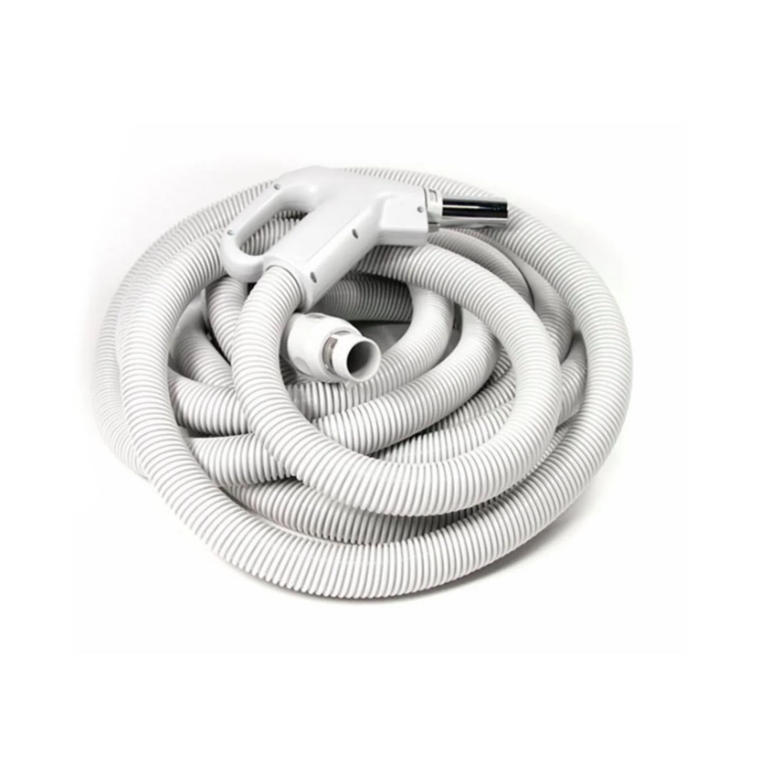 Central Vacuum Electric Hose- 30 Foot Direct Connect- Fits Button Lock and Friction Fit - Image 5