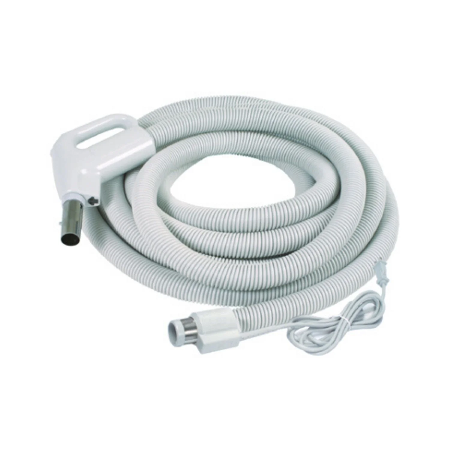 Central Vacuum Electric Hose -35 Foot Electric Corded Pigtail- Fits Button Lock and Friction Fit