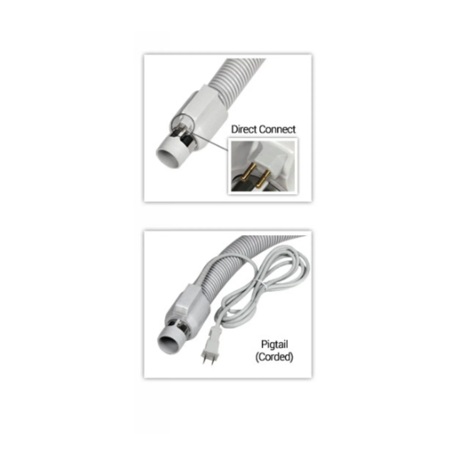 Central Vacuum Electric Hose -35 Foot Electric Corded Pigtail- Fits Button Lock and Friction Fit - Image 3