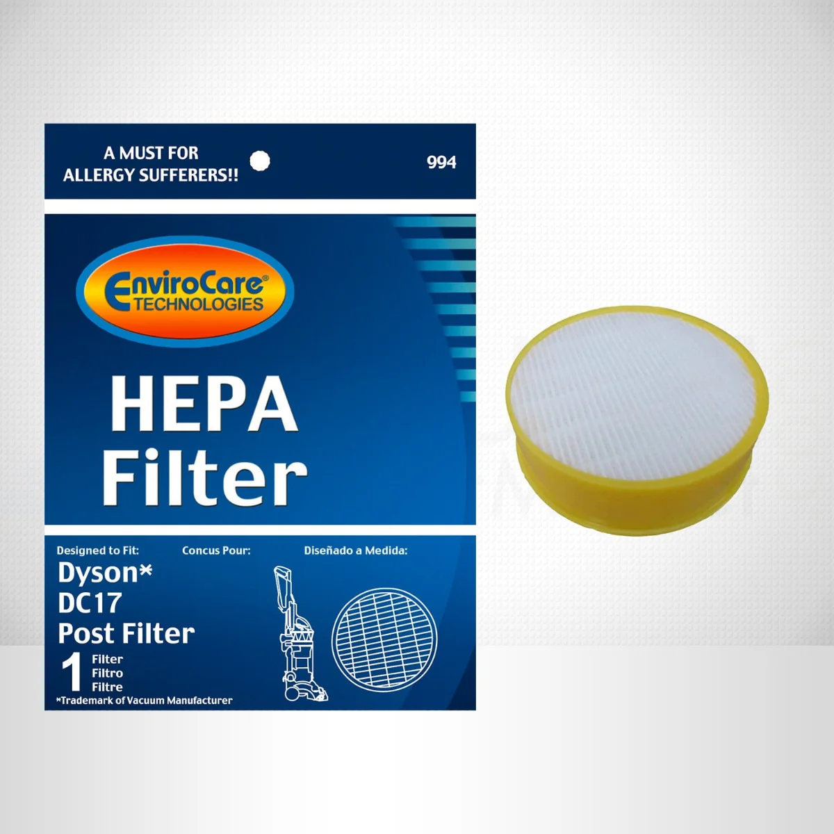 EnviroCare Dyson Replacement Post Motor Vacuum Filter for DC17 (F994) - Image 2