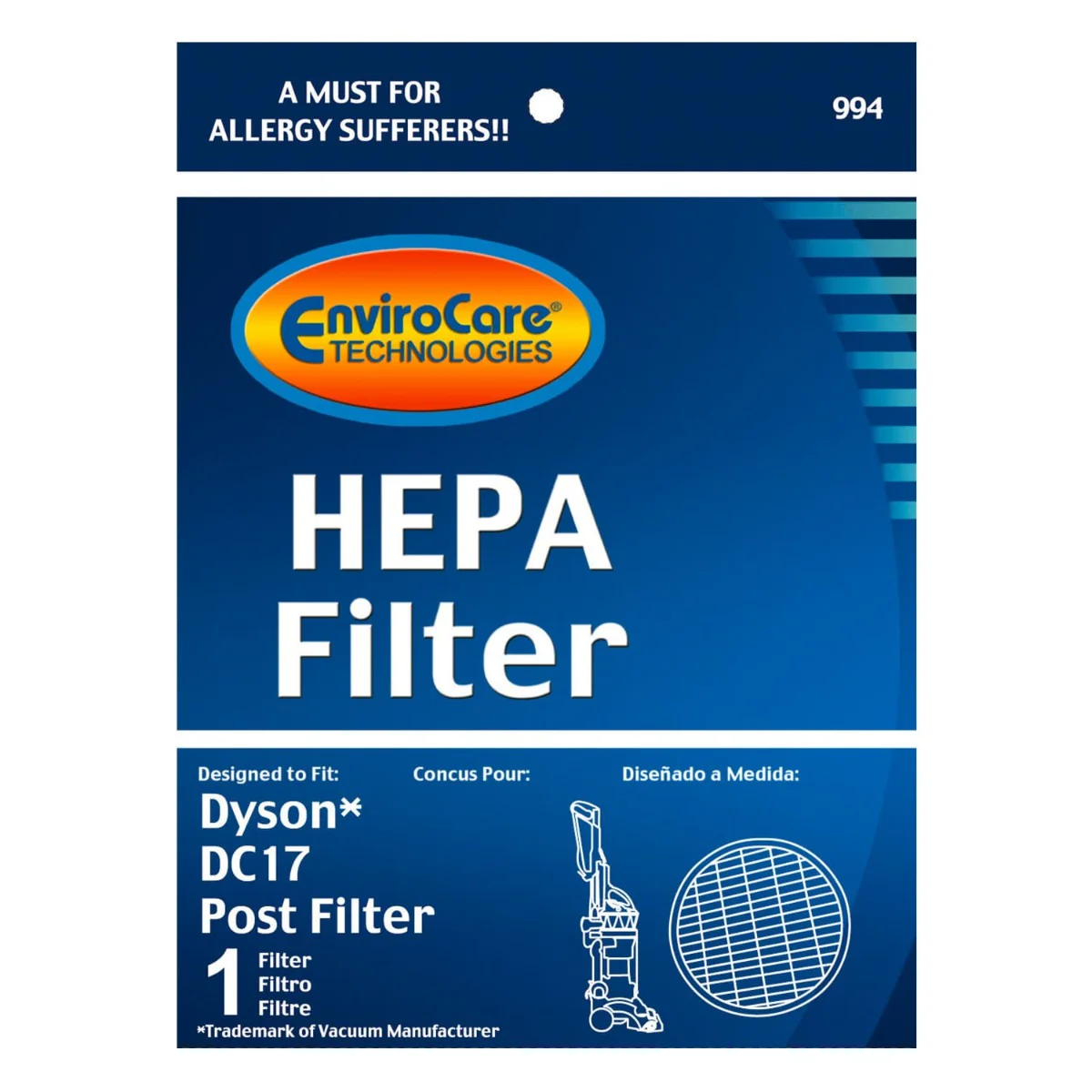 EnviroCare Dyson Replacement Post Motor Vacuum Filter for DC17 (F994) - Image 6