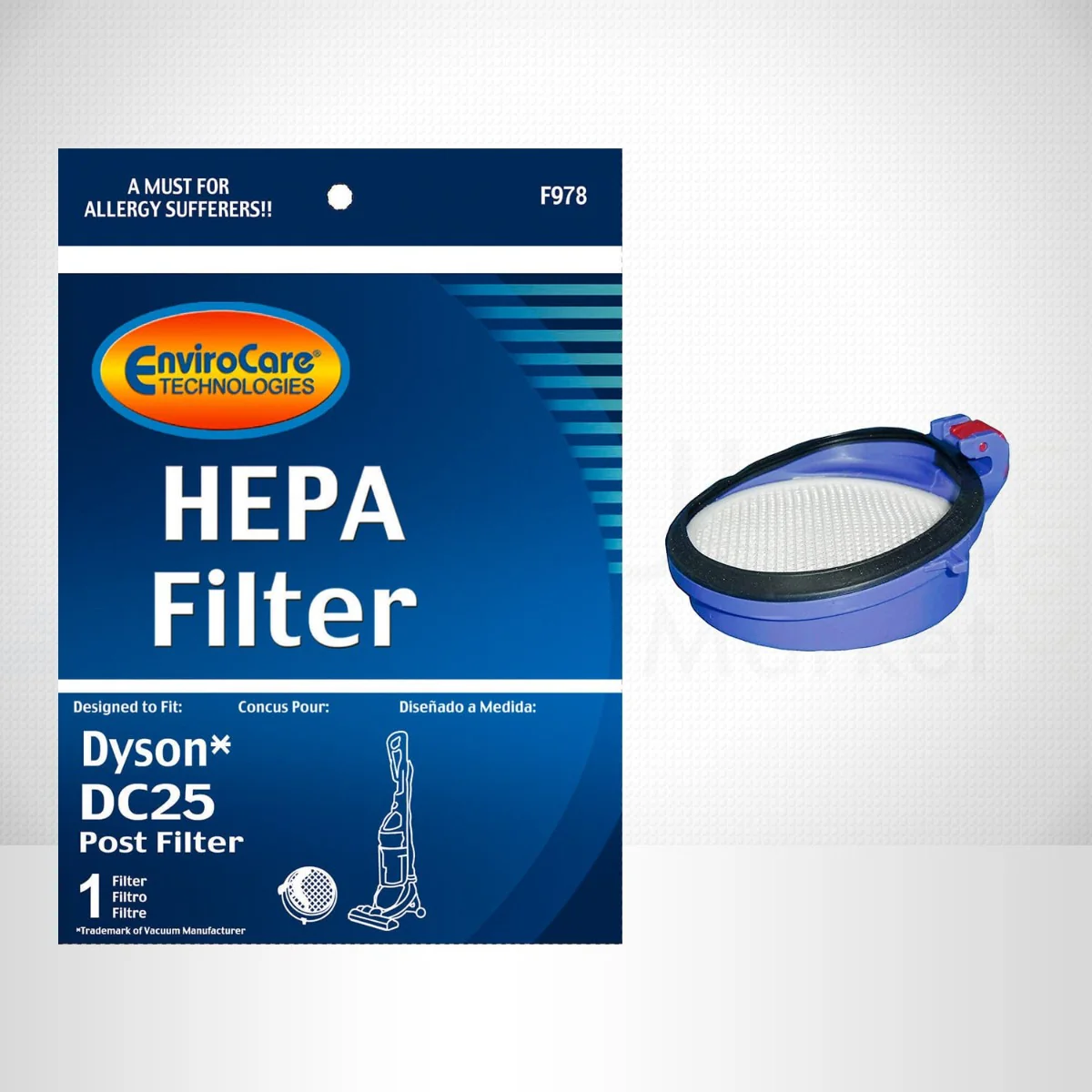 EnviroCare Dyson Replacement Post Motor Vacuum Filter for DC25 (F978) - Image 2