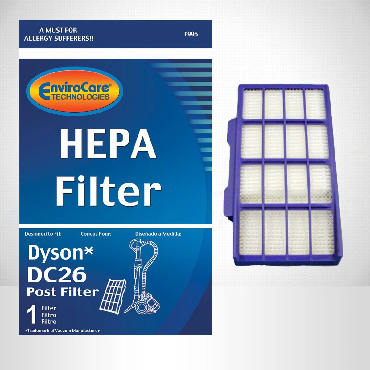 EnviroCare Dyson Replacement Post Motor Vacuum Filter for DC26 (F995) - Image 2