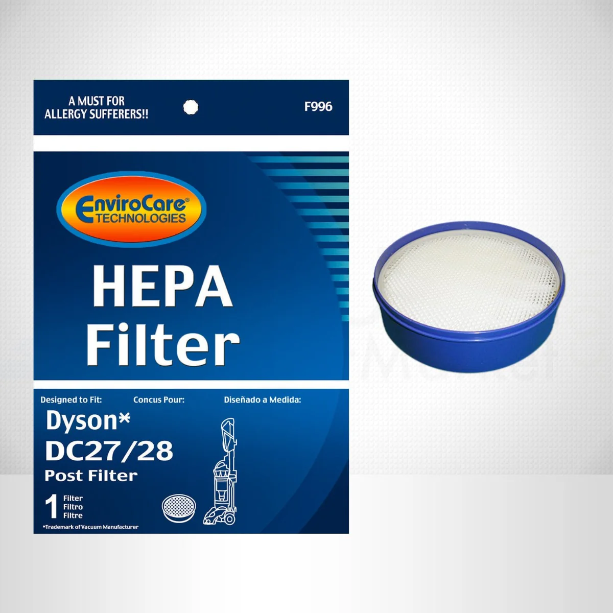 EnviroCare Dyson Replacement Post Motor Vacuum Filter for DC27 DC28 (F996) - Image 2