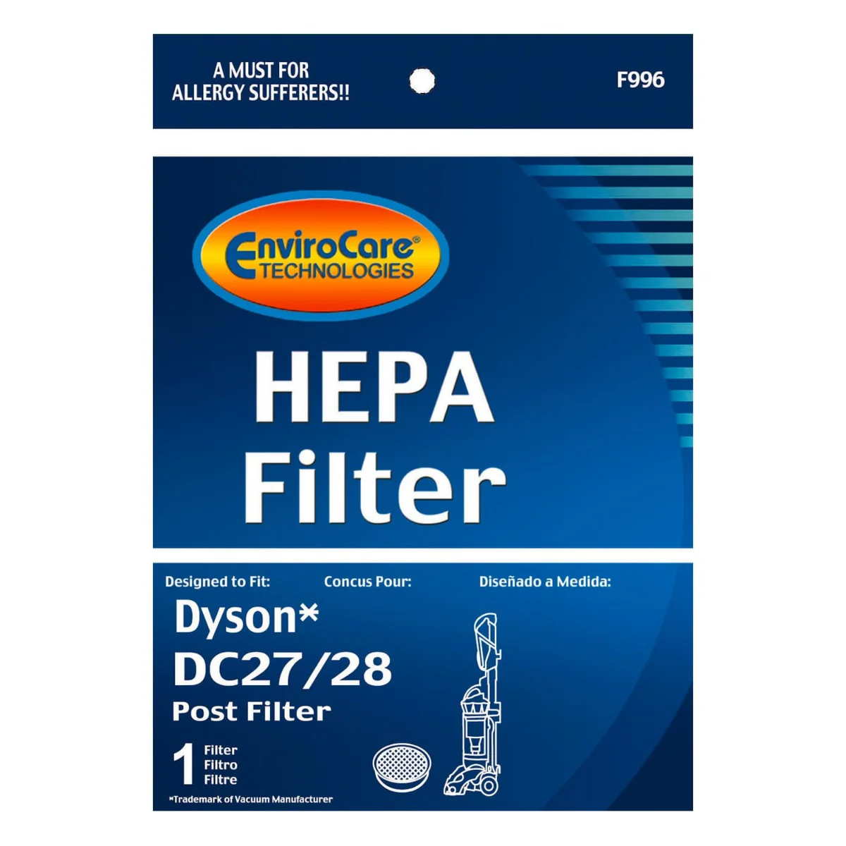 EnviroCare Dyson Replacement Post Motor Vacuum Filter for DC27 DC28 (F996) - Image 5