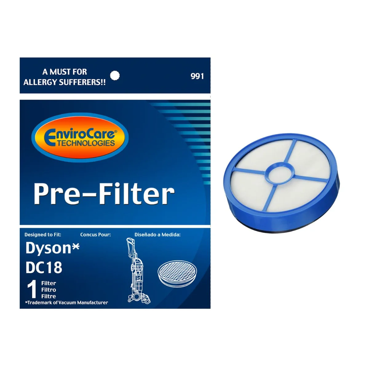 EnviroCare Dyson Replacement Pre Motor Vacuum Filter for DC18 (F991) - Image 5