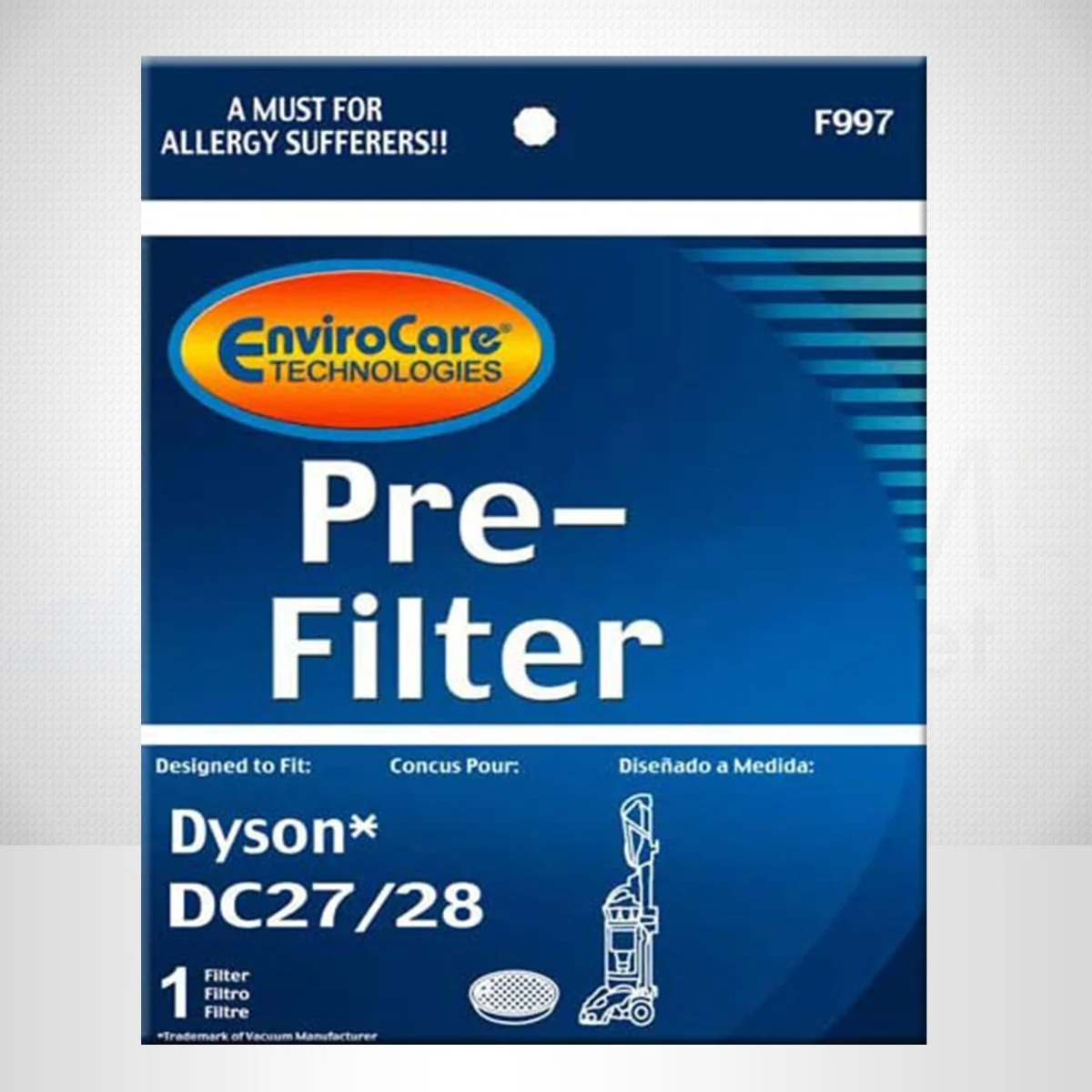 EnviroCare Dyson Replacement Pre Motor Vacuum Filter for DC27 DC28 (F997) - Image 3