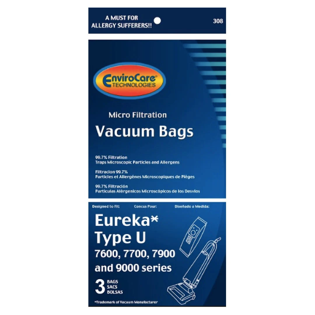 Eureka U Bags (3 Pack) by Envirocare