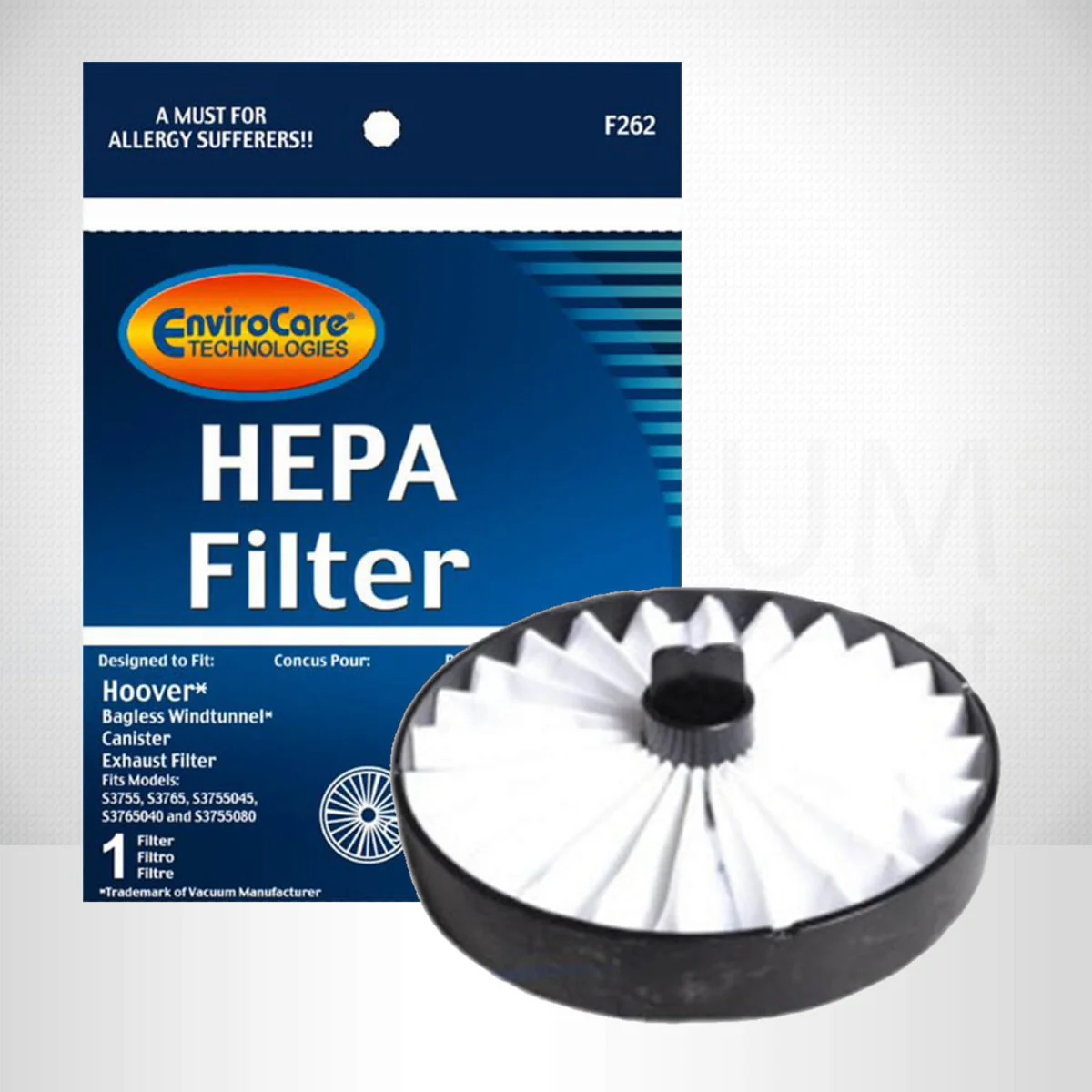EnviroCare Hoover Bagless WindTunnel Canister Vacuum HEPA Exhaust Filter F262 - Image 3