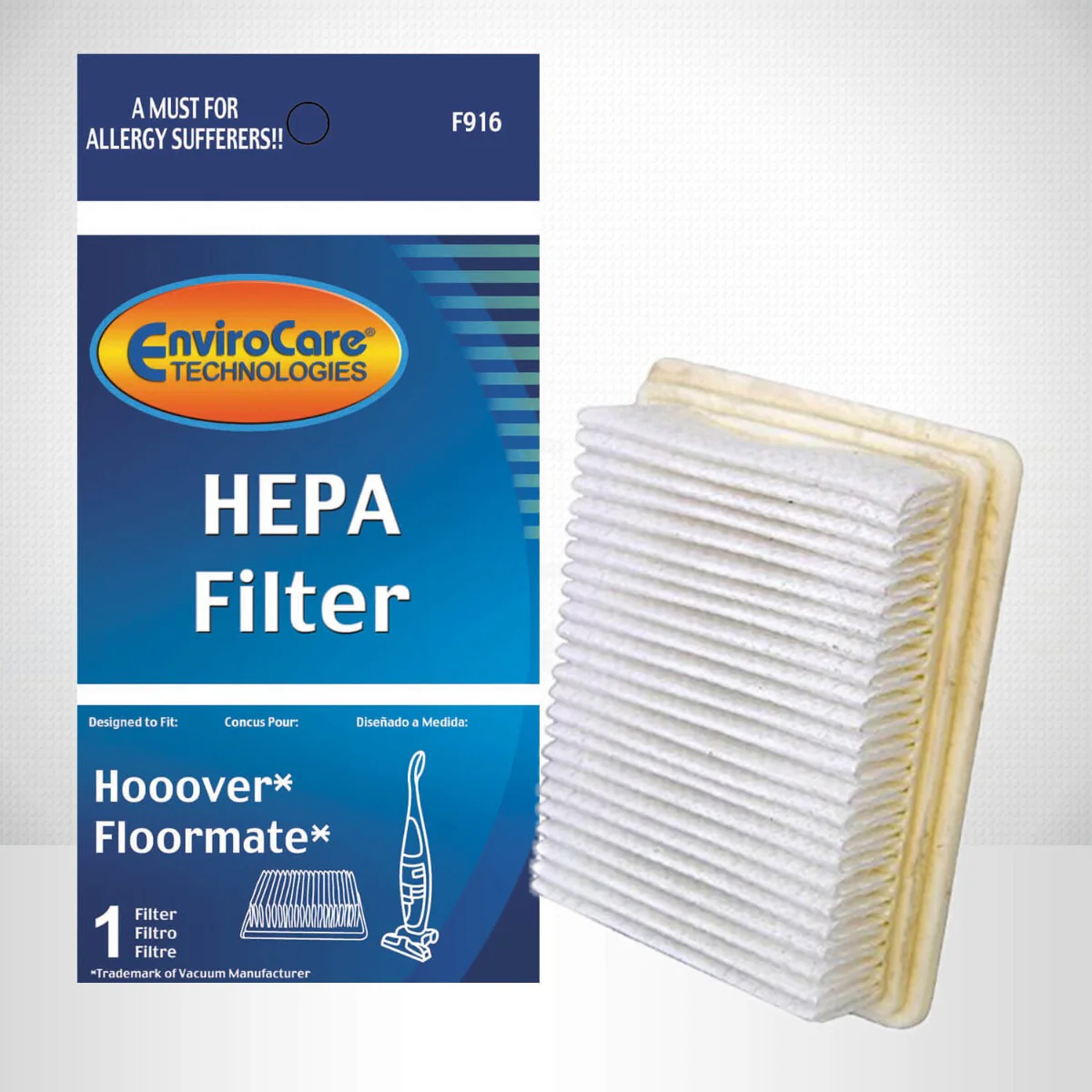 EnviroCare Hoover Floormate Vacuum HEPA Filter F916 - Image 3