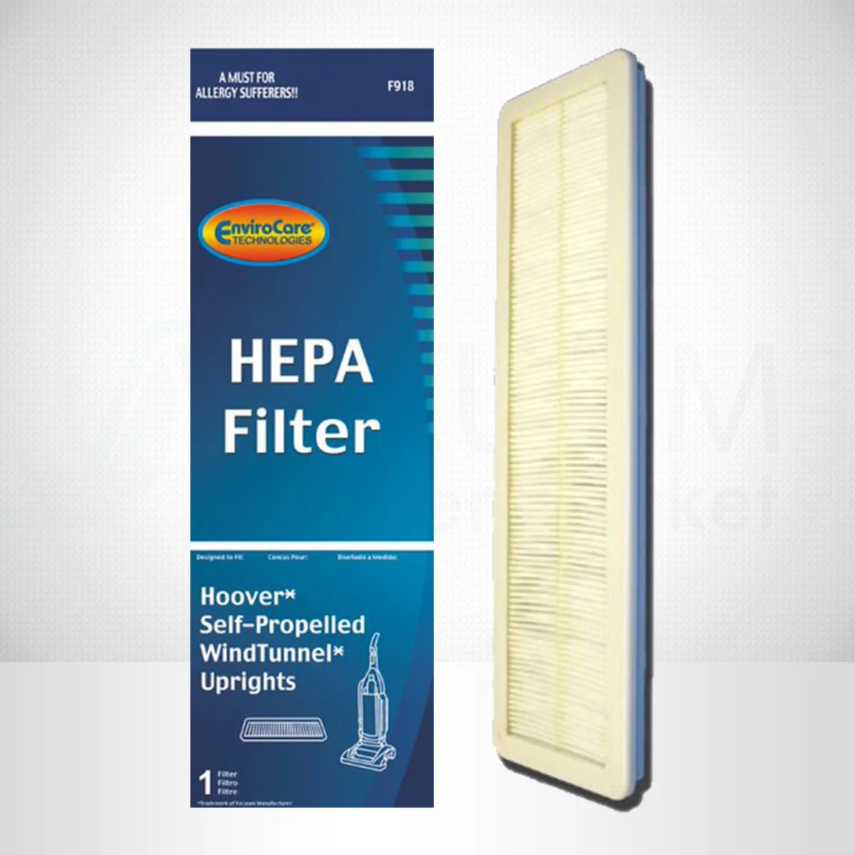 EnviroCare Hoover HEPA Filter Self Propelled WindTunnel Upright Vacuums - F918 - Image 3