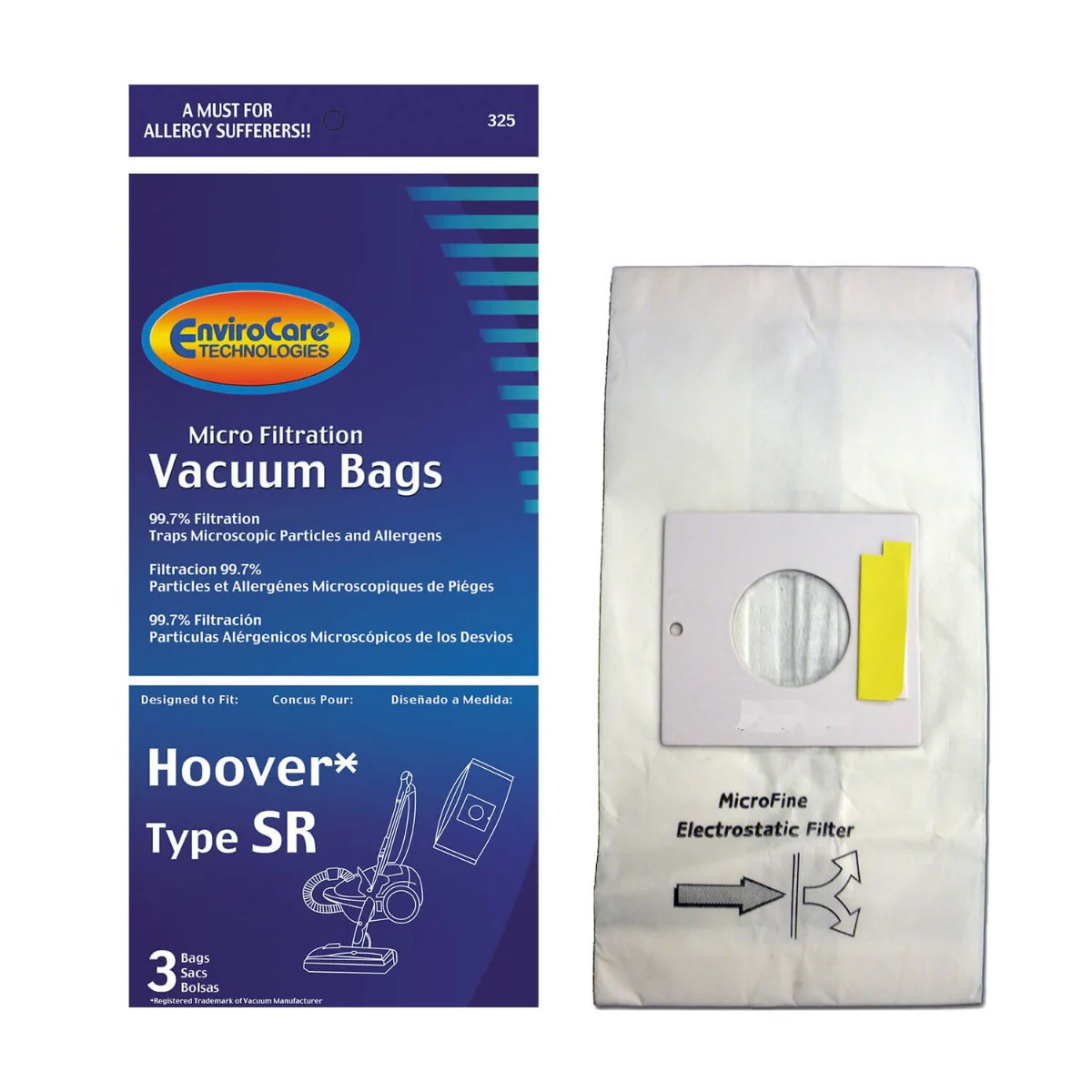 EnviroCare Hoover SR Vacuum Bags – 3 Pack - Image 2