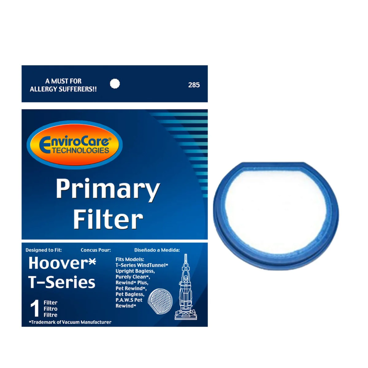 EnviroCare Hoover T Series Primary Vacuum Filter F285 - Image 2