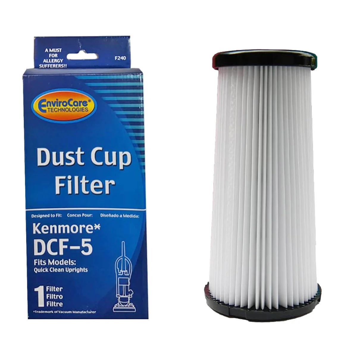 Envirocare Kenmore DCF-5 Dust Cup Filter (F240)
