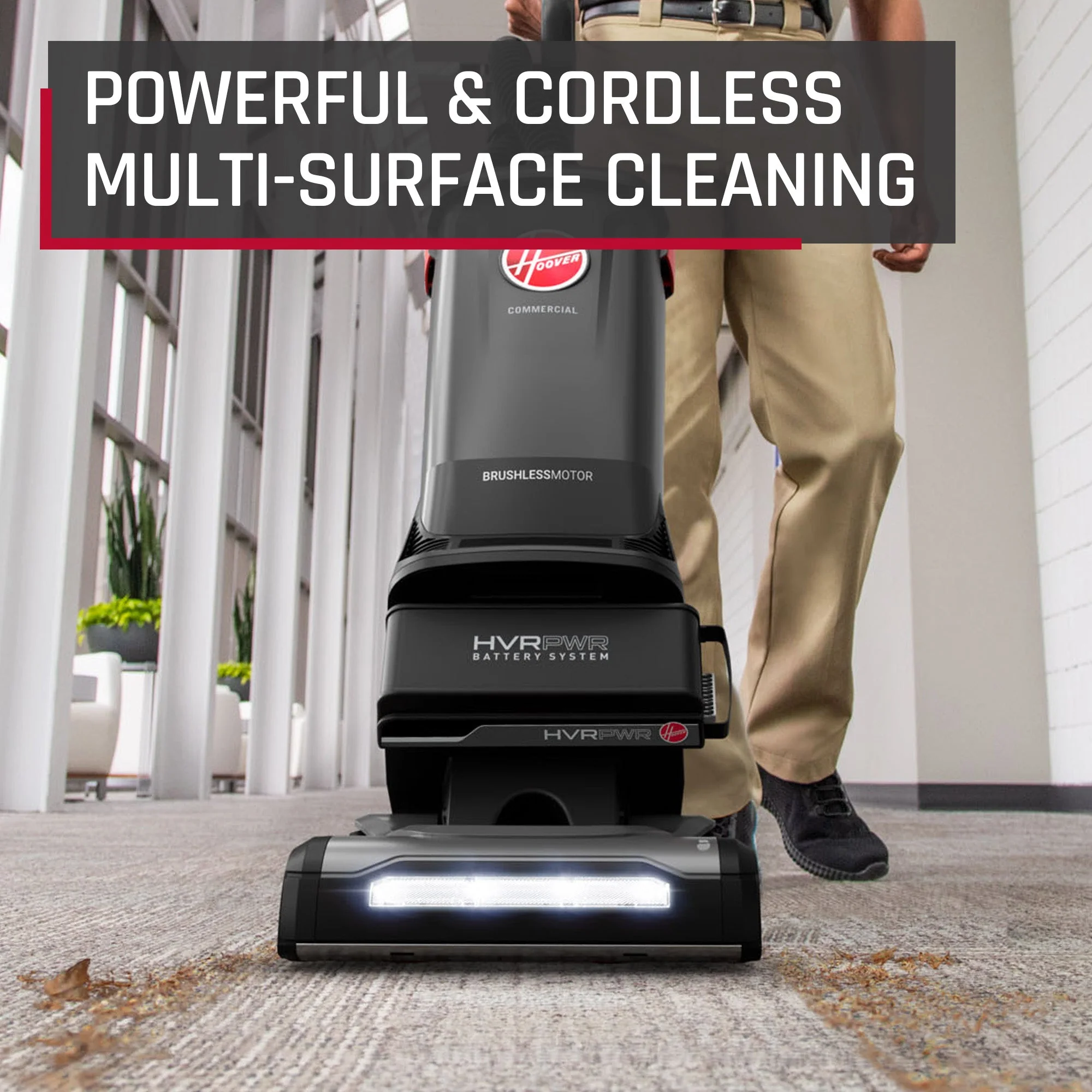 Hoover Commercial HVRPWR 12-Inch 40V Brushless Upright Vacuum CH91600V - Image 2