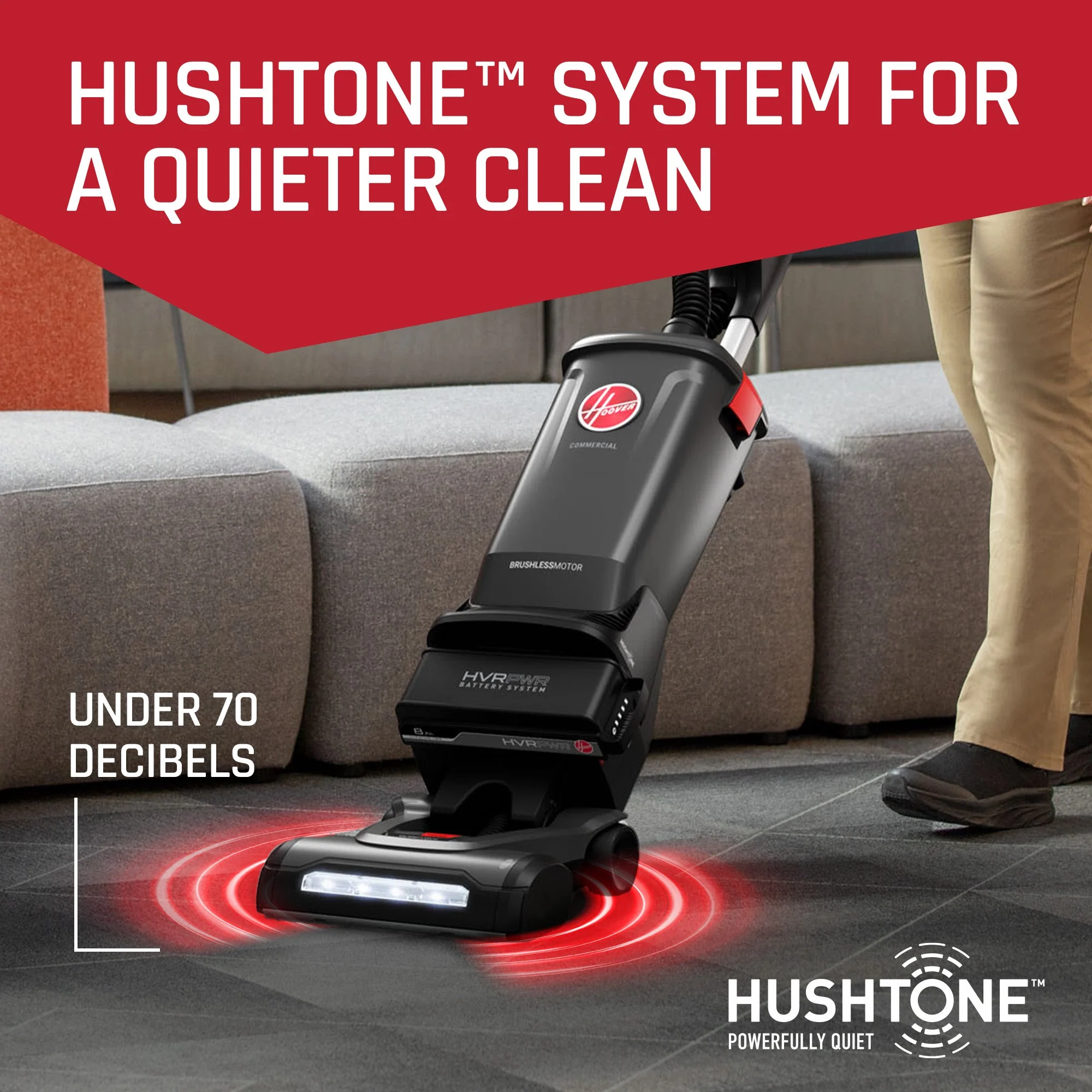 Hoover Commercial HVRPWR 12-Inch 40V Brushless Upright Vacuum CH91600V - Image 9
