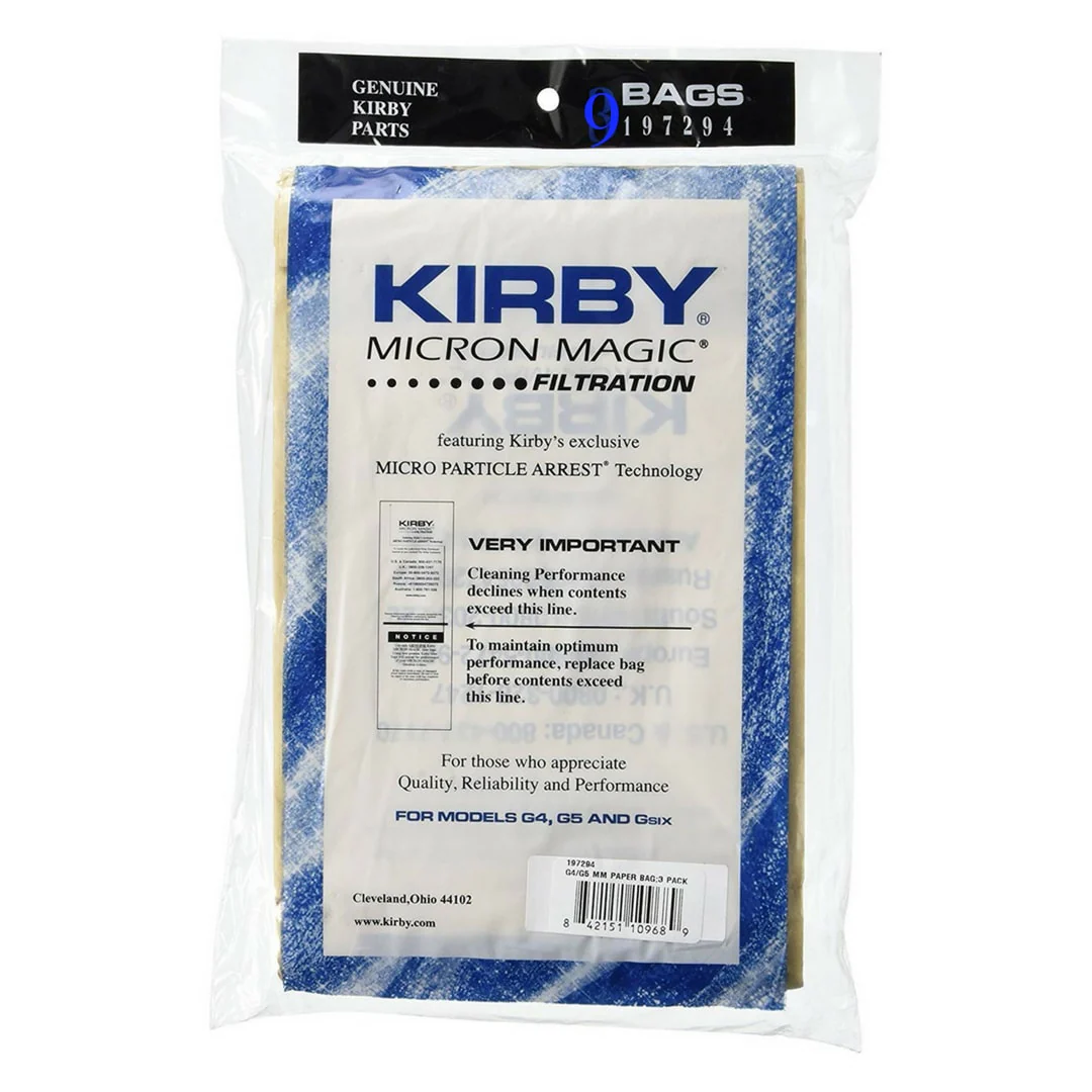 Kirby G4 & G5 Vacuum Bags (9pk)
