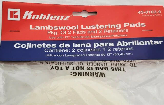 Koblenz Lambswool Replacement Buffer Pads (2 Pack) - Image 2