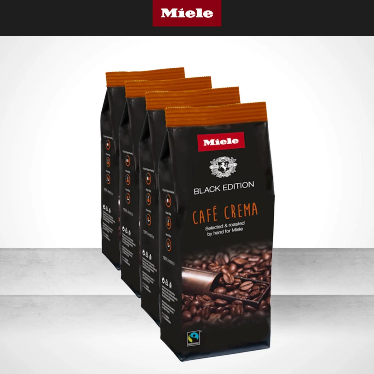 Miele Coffee Black Edition Café Crema  - 4 Pack - Image 6