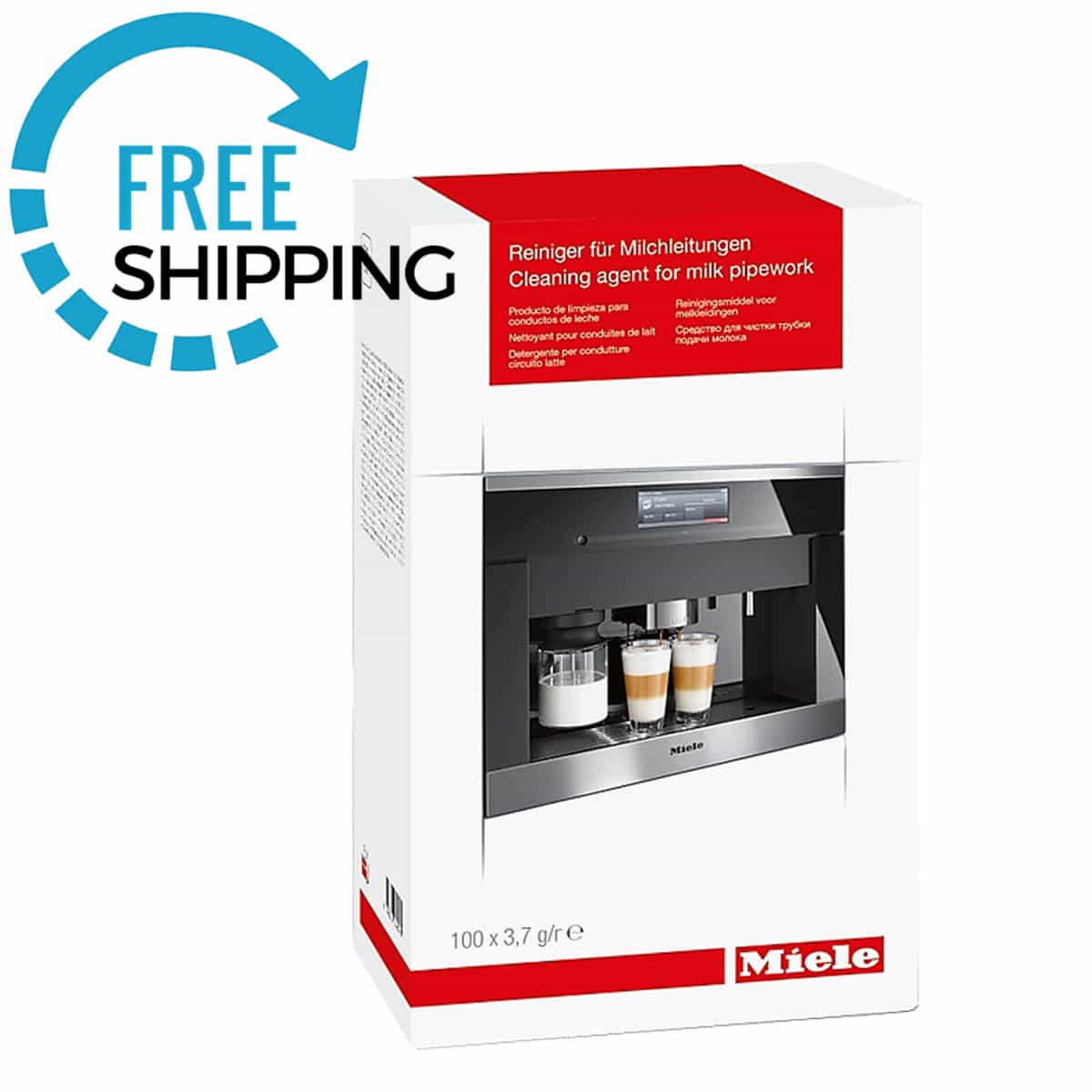 Miele Coffee Milk Pipework Cleaning Packets - 100 ct - Countertop Coffee Machines - Image 2