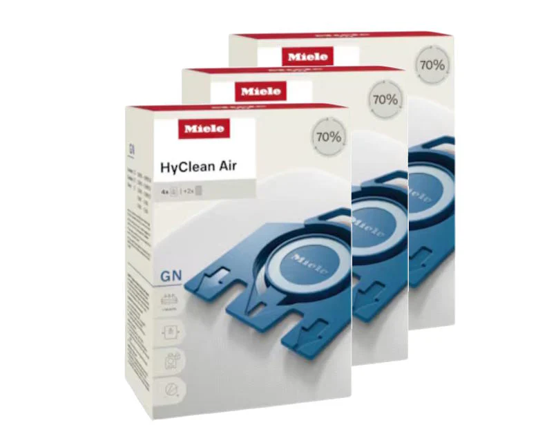 Miele GN HyClean Air Vacuum Bags - 3 Boxes - 1 Year Supply
