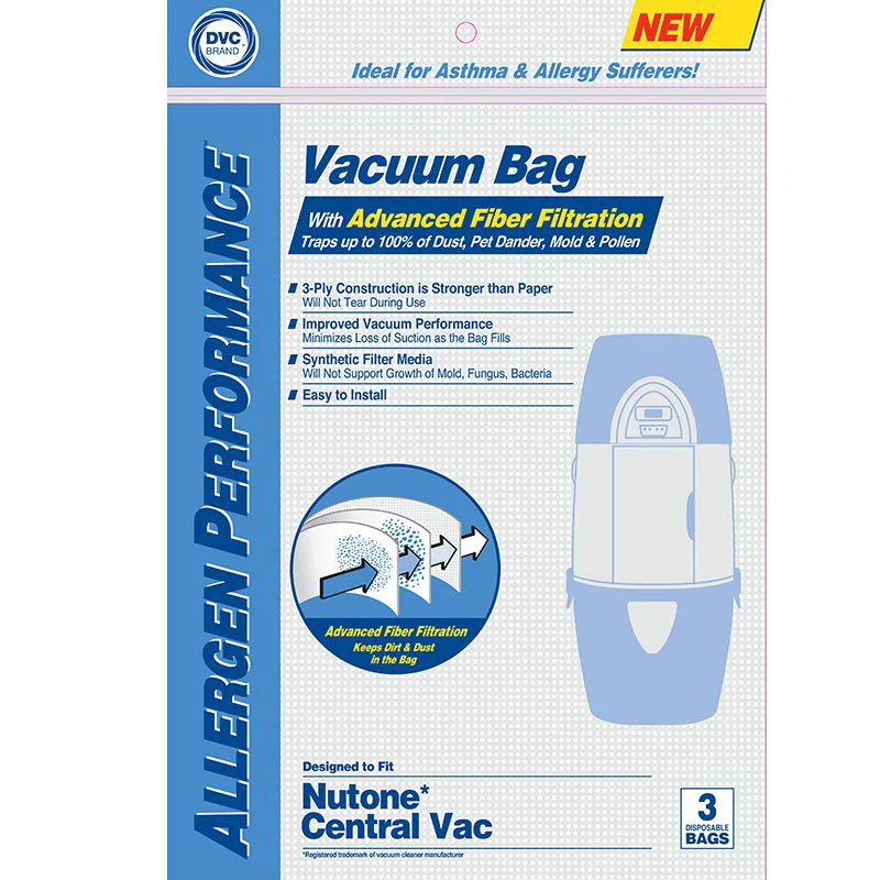 Nutone 395 DVC Central Vacuum Bags - 3 Pack