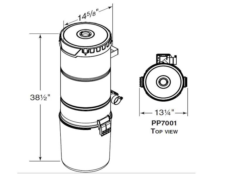 Nutone PP7001 Central Vacuum Unit - Image 8