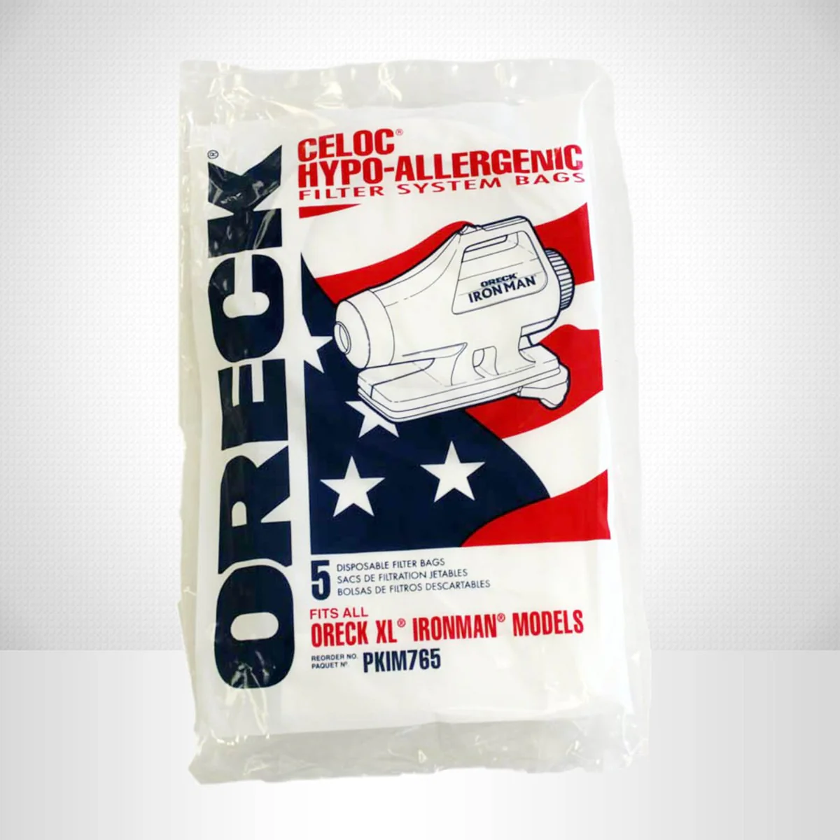 Oreck Ironman Canister Paper Bags - 5 Pack - Image 2