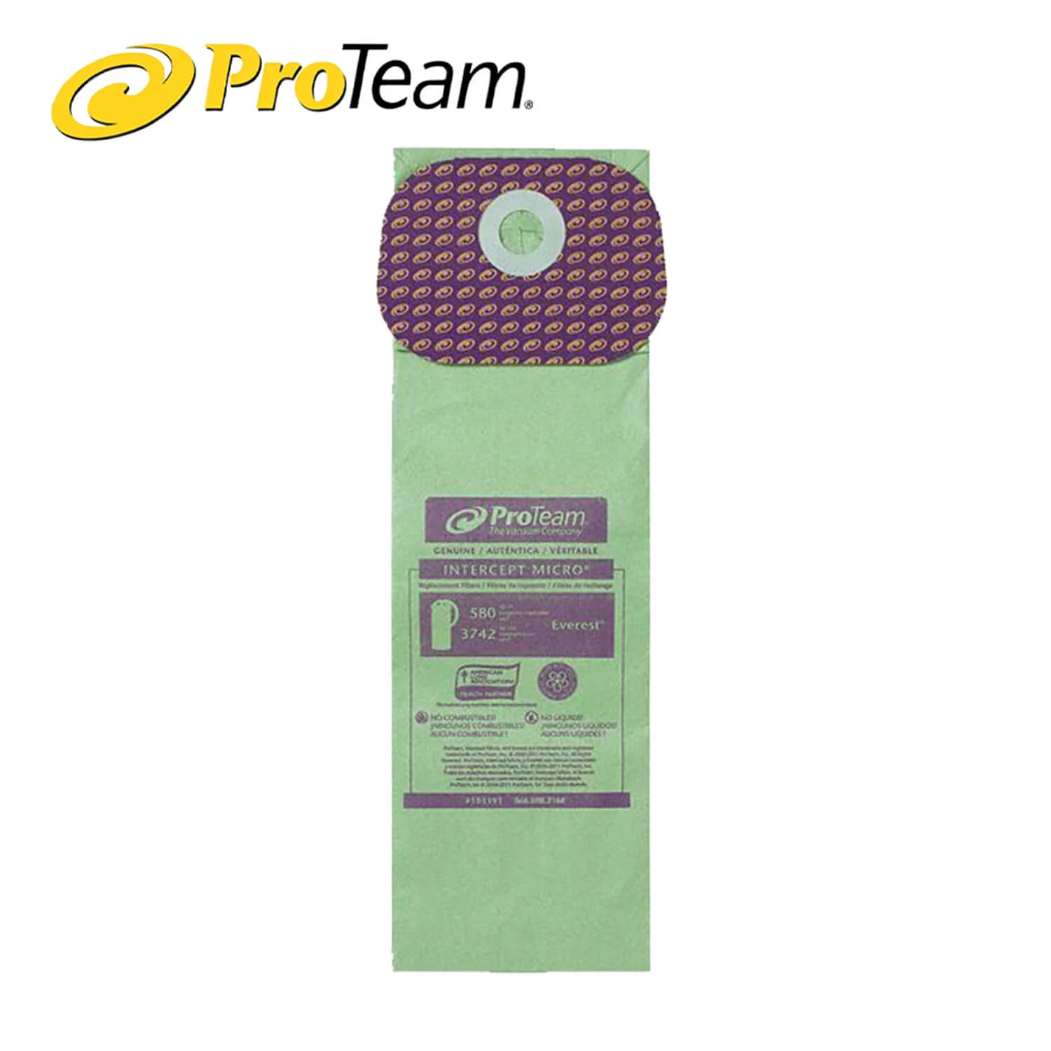 ProTeam 10 QT #103191 Intercept Micro Filter Vacuum Bags- 10 Pack - Image 4
