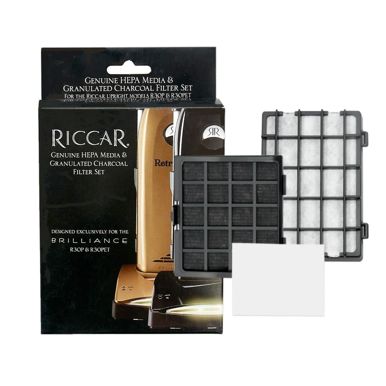 Riccar HEPA Media and Charcoal Brilliance Filter Set (RF30P)