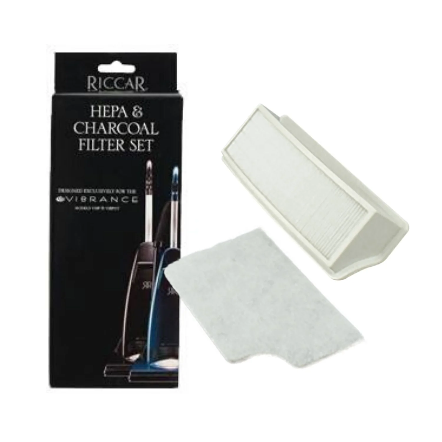 Riccar Vibrance Premium HEPA Media and Charcoal Filter Set (RVPF)
