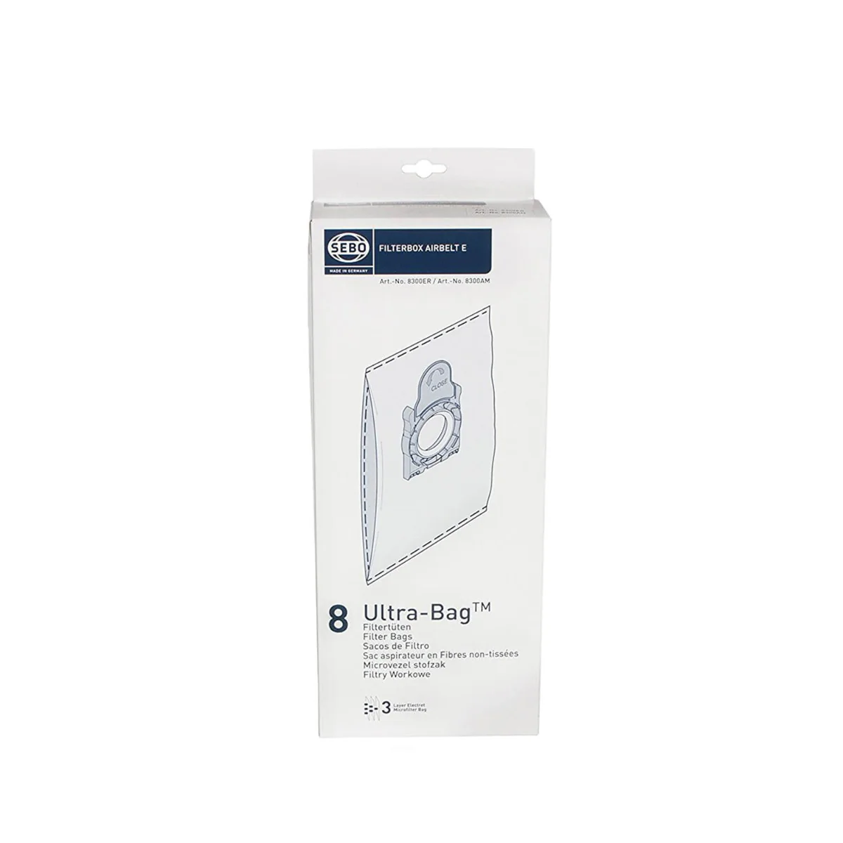 Sebo Airbelt E Series Ultra Vacuum Bags #8300AM - Image 3