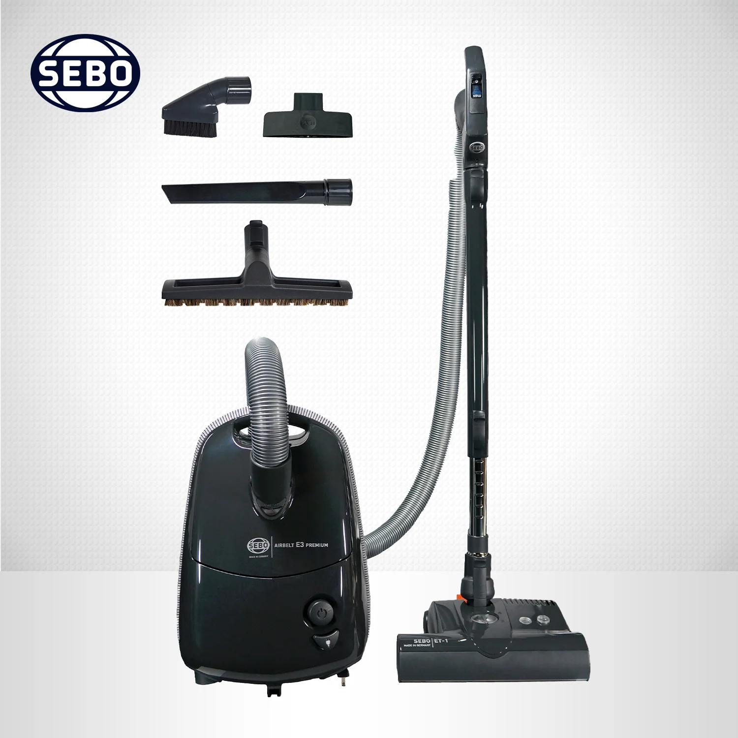 SEBO Airbelt E3 Premium Canister Vacuum Cleaner 91648AM (Graphite) - Image 5