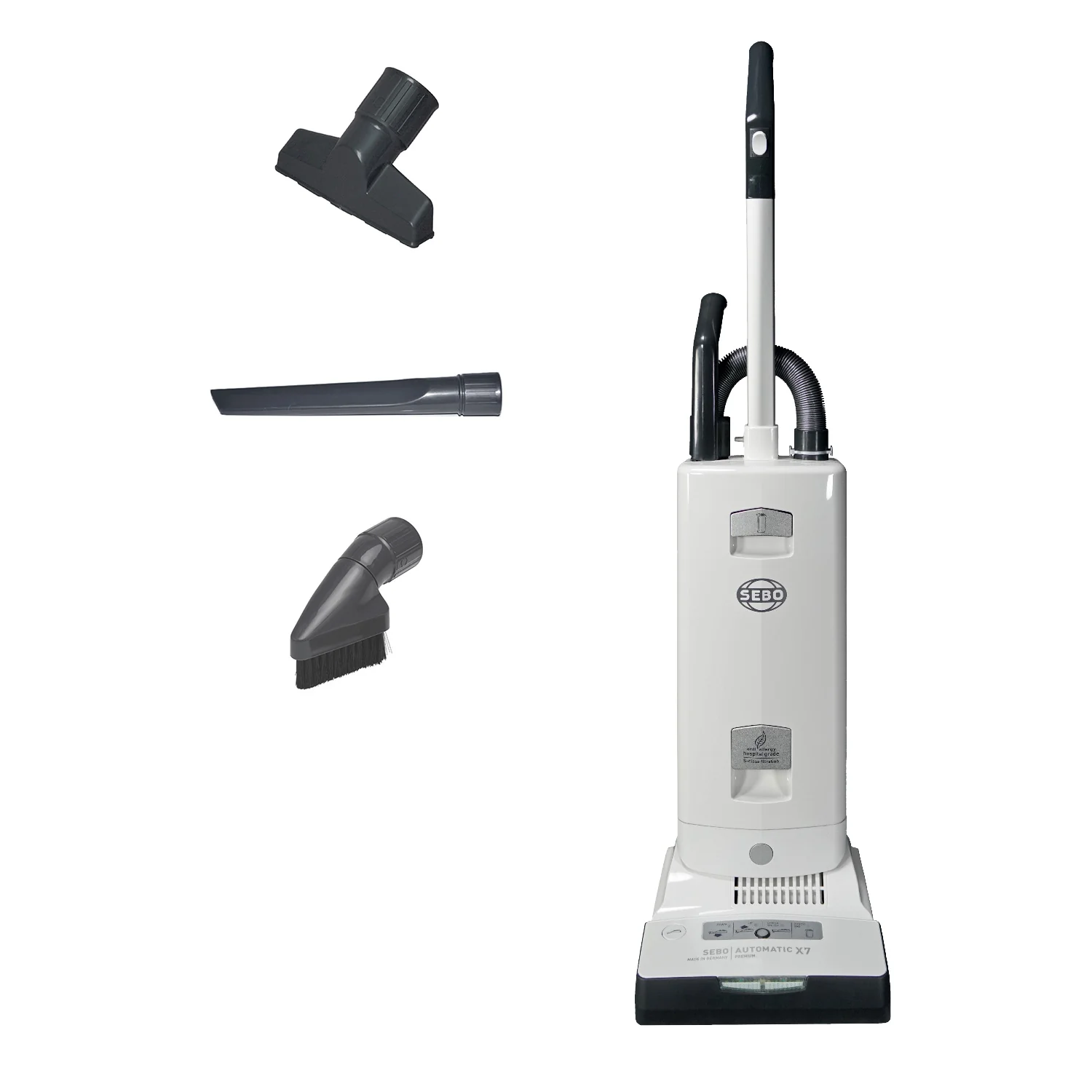 SEBO Automatic X7 Premium Upright Vacuum Cleaner 91542AM (White) - Image 4