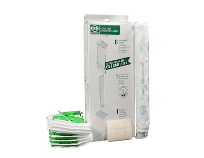 SEBO X Bags, Filters, and Sealing Strip Service Box 5828