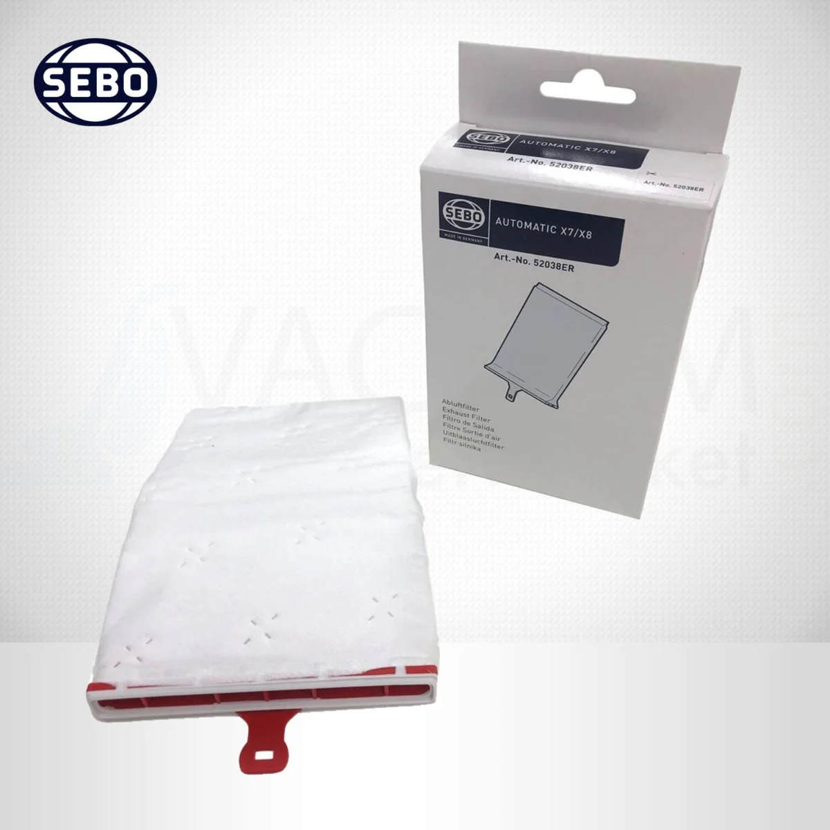 Sebo X7 X8 Uprights Exhaust Microfilter #52038ER - Image 3