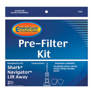 Shark Navigator Lift-Away NV350 Foam & Felt Filters